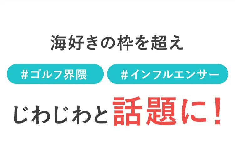 海好きの枠を超えじわじわと話題に!